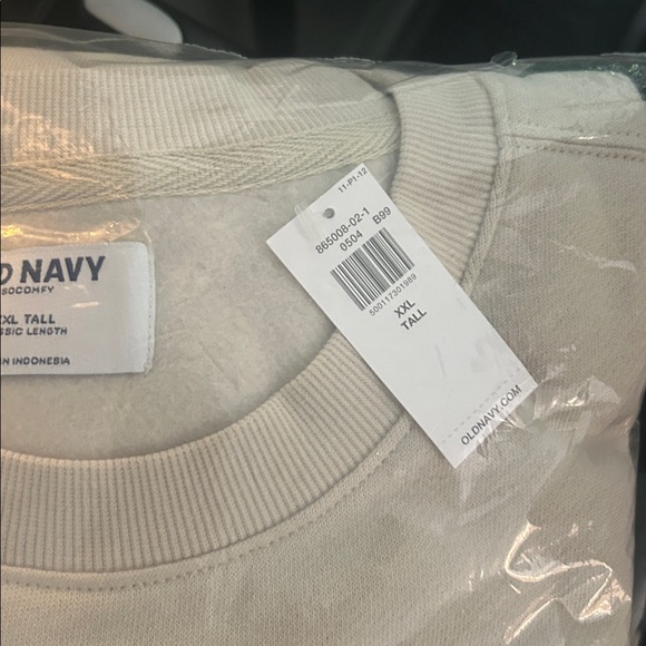 Old Navy NWT Woman Size XXL Tall SoComfy Drop Shoulder Sweatshirt,Wishbone Color - Picture 9 of 9